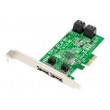 Dawicontrol DC-624E RAID RAID controller PCI Express x2 2.0 6 Gbit/s