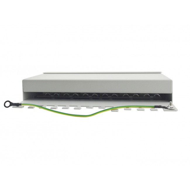Equip 12-Port Cat.6 Desktop Patch Panel , Light Grey Equip 12-Port Cat.6 Desktop Patch Panel , Light Grey