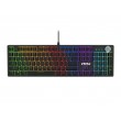 MSI FORGE GK320 RED keyboard Gaming USB QWERTY English Black