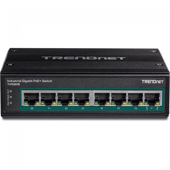 Trendnet TI-PG80B network switch Gigabit Ethernet (10/100/1000) Power over Ethernet (PoE) Black Trendnet TI-PG80B network switch Gigabit Ethernet (10/100/1000) Power over Ethernet (PoE) Black