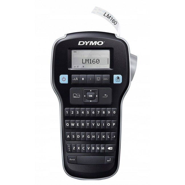 DYMO LabelManager DY LM 160 label printer Thermal inkjet 180 x 180 DPI 12 mm/sec D1 QWERTY DYMO LabelManager DY LM 160 label printer Thermal inkjet 180 x 180 DPI 12 mm/sec D1 QWERTY