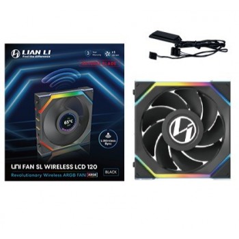 Lian Li UNI FAN SL Wireless LCD 120 Reverse Blade Computer case 12 cm Black 1 pc(s)