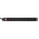 EnerGenie EG-PDU-9F2F Power distribution unit (PDU), 10 pcs C13 sockets, 1U, 16A, C20 plug 2 m cable, black EnerGenie EG-PDU-9F2F Power distribution unit (PDU), 10 pcs C13 sockets, 1U, 16A, C20 plug 2 m cable, black