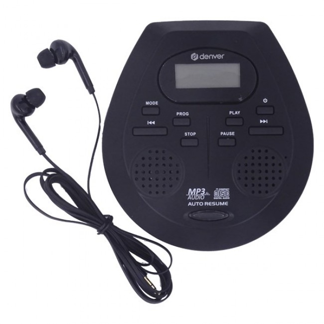 Discman with auto resume and anti-shock DMP-395B black
