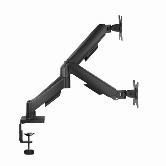 Gembird MA-DA2U-01 Adjustable desk 2-display mounting arm with USB ports, 17 -32 , black