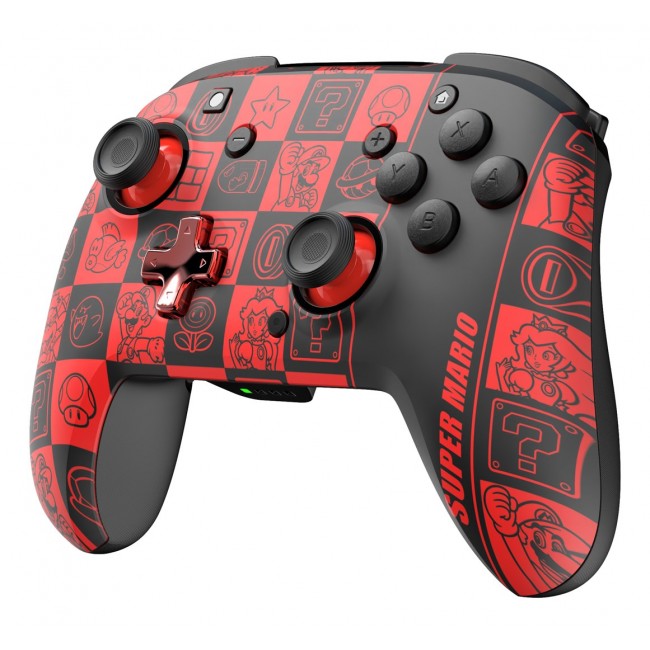 PDP REMATCH GLOW Black, Green, Red Gamepad Analogue / Digital Nintendo Switch, Nintendo Switch OLED