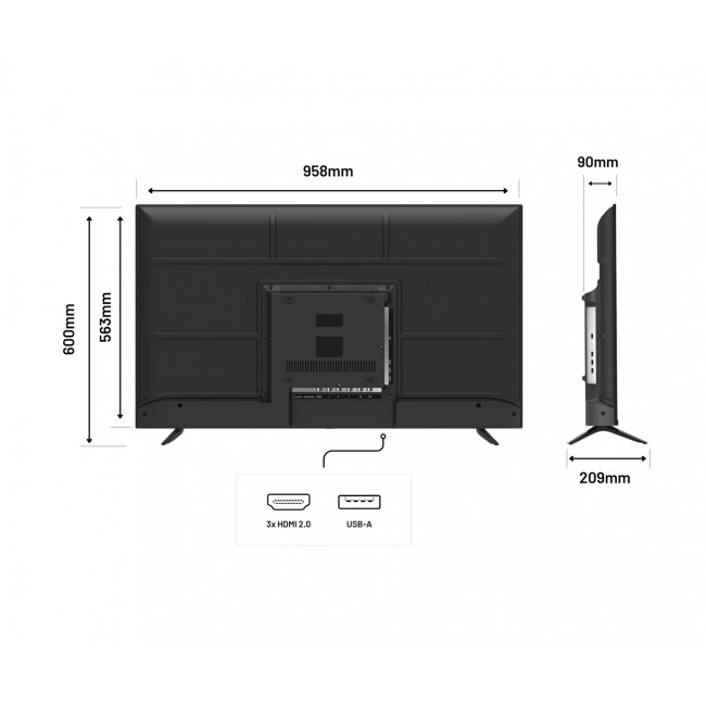 JAPANNEXT JN-IPS430UHD60F computer monitor 109.2 cm (43