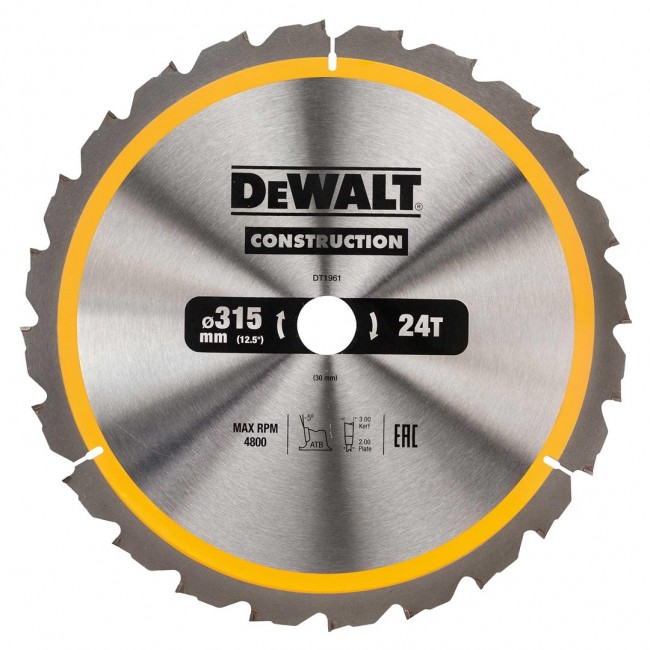DeWALT DT1961-QZ circular saw blade 31.5 cm 1 pc(s)
