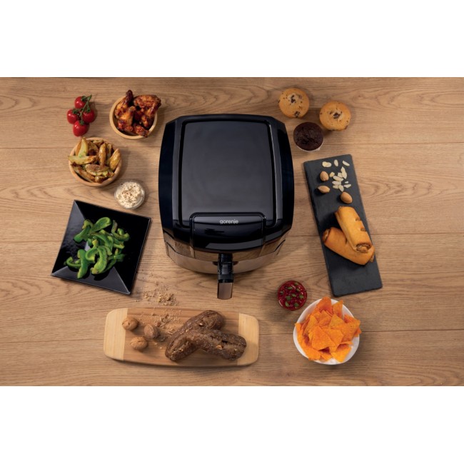 Gorenje AF1700DB Single 5 L Built-in 1700 W Hot air fryer Black, Metallic
