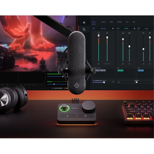 Steelseries ALIAS PRO Black PC microphone