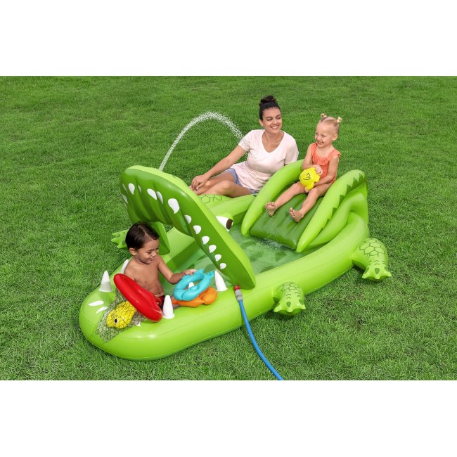 Bestway Later Gator Kids Inflatable Water Play Center and Pool 2.34 m x 1.63 m x 87 cm