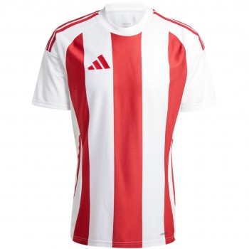 adidas Striped 24 Jersey Men's T-Shirt White & Red IW2142 L