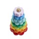 Fisher-Price Wooden Ring Stacker Toddler Fine Motor Toy, 10 Wood Pieces Fisher-Price Wooden Ring Stacker Toddler Fine Motor Toy, 10 Wood Pieces