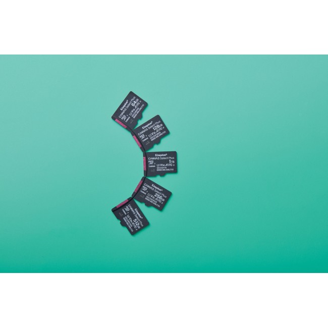Kingston Technology 64GB micSDXC Canvas Select Plus Gen3 100R A1 Single Pack w/o ADP Kingston Technology 64GB micSDXC Canvas Select Plus Gen3 100R A1 Single Pack w/o ADP
