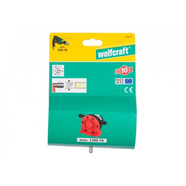 Wolfcraft 2202000 - Pump With Plastic Casing (1300 l/h)