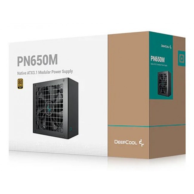 DeepCool PN650M power supply unit 650 W 20+4 pin ATX ATX Black DeepCool PN650M power supply unit 650 W 20+4 pin ATX ATX Black