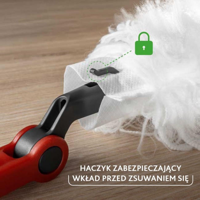 Vileda dustpan with long handle + 1 Flex&Catch refill