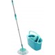 Leifheit 55413 mop Aluminium, Polyamide, Polyethersulfone (PES), Polypropylene (PP), Stainless steel, Thermoplastic elastomer (TPE) Grey, Turquoise