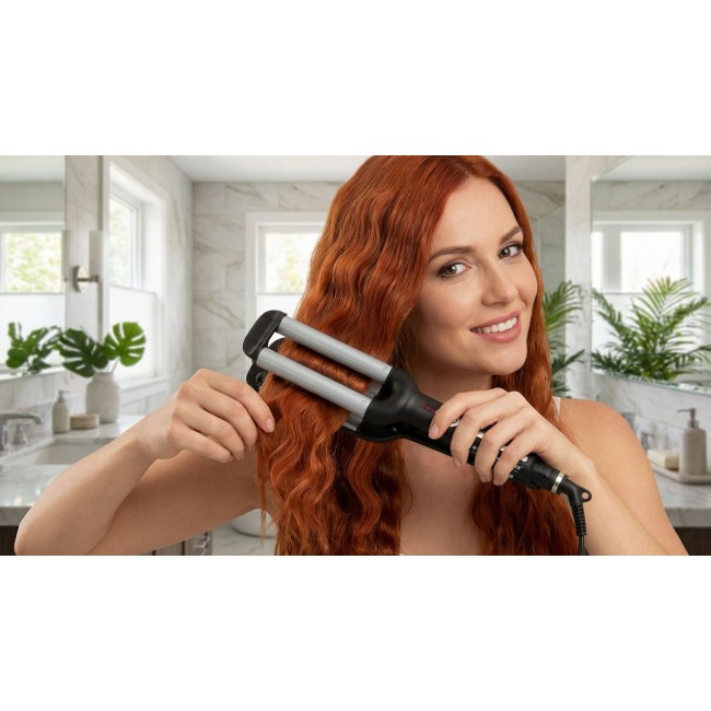 Esperanza EBL013 hair styling tool Curling iron Black,Silver 1.8 m 55 W