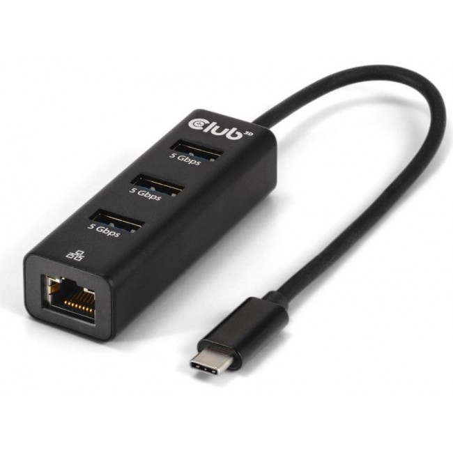 CLUB3D CSV-1549 interface hub USB Type-C 5000 Mbit/s Black CLUB3D CSV-1549 interface hub USB Type-C 5000 Mbit/s Black