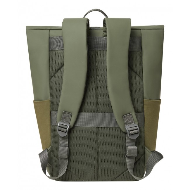 Rivacase Eden backpack Travel backpack Olive PU leather, Polyester, Recycled polyethylene terephthalate (rPET)