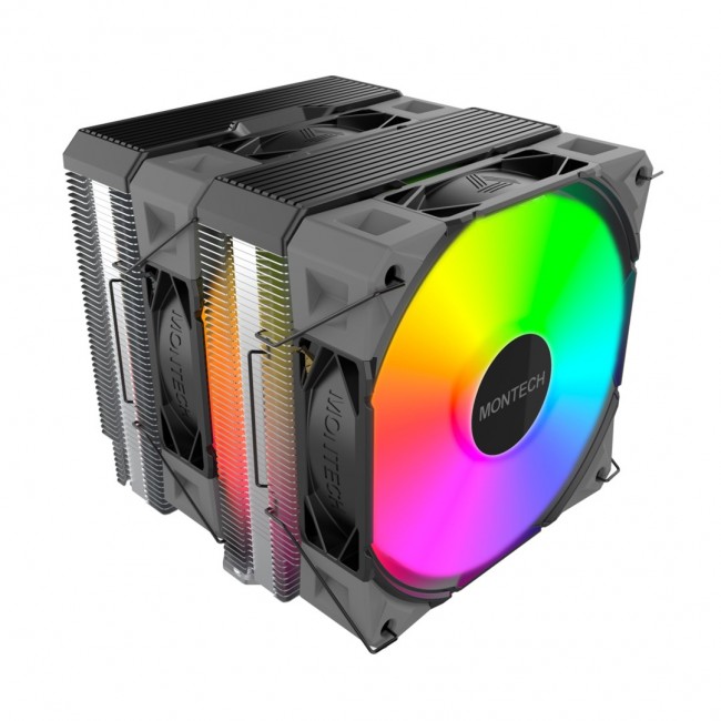 Montech NX600 ARGB Processor Air cooler 12 cm Black 1 pc(s)