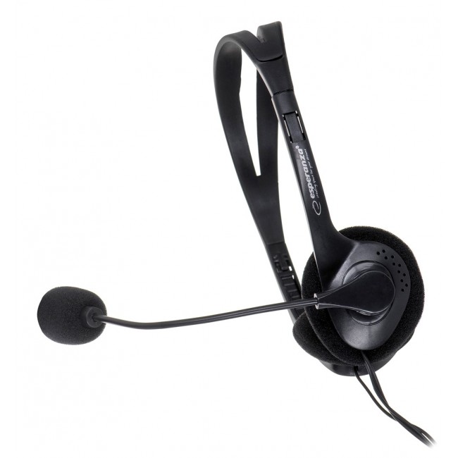 Esperanza EH102 headphones/headset Wired Head-band Calls/Music Black Esperanza EH102 headphones/headset Wired Head-band Calls/Music Black