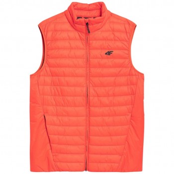 Men's down vest 4F orange 4FSS23TDJAM082 70S