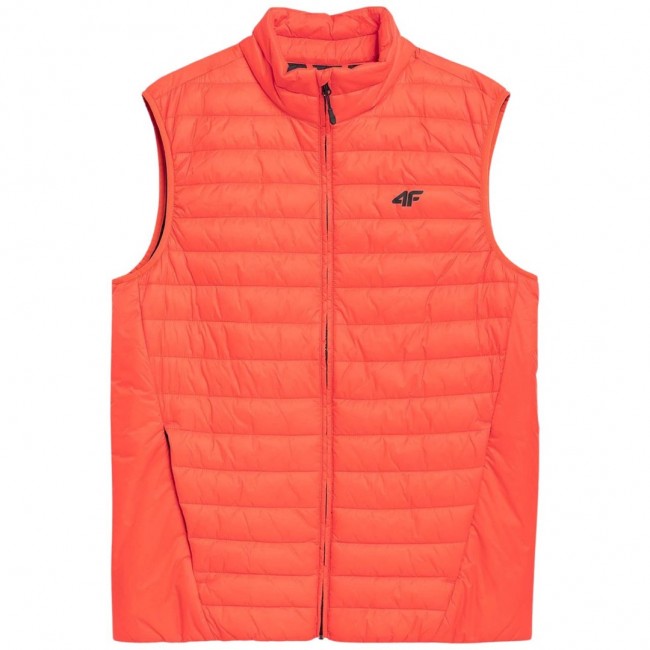 Men's down vest 4F orange 4FSS23TDJAM082 70S