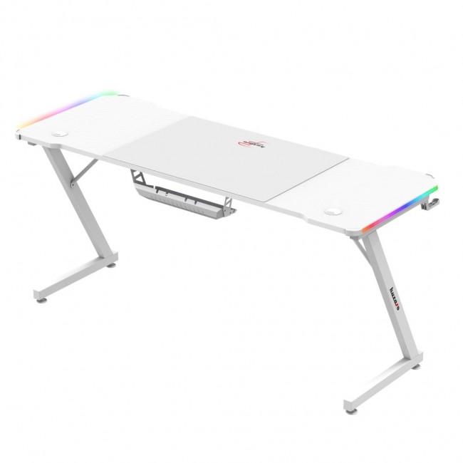 Huzaro Hero 4.8 White RGB - gaming desk Huzaro Hero 4.8 White RGB - gaming desk