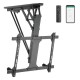 Techly Motorized Swivel Ceiling TV Mount Smart Home Integration for TVs from 32-70