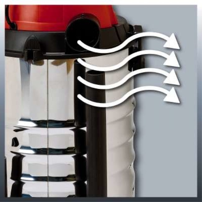 Einhell TC-VC 1930 S Black, Grey, Red 30 L 1500 W Einhell TC-VC 1930 S Black, Grey, Red 30 L 1500 W