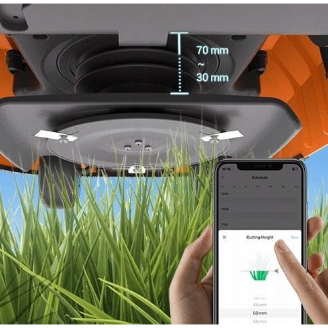 EZVIZ RM600 orange robotic lawn mower EZVIZ RM600 orange robotic lawn mower