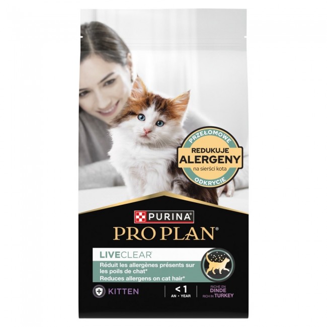 PURINA Pro Plan LiveClear Kitten Rich in turkey - dry cat food - 1,4kg