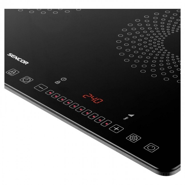 Sencor SCP 4501BK Black Countertop 56 cm Zone induction hob 2 zone(s)