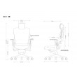 Wau 2 NW41 office chair, charcoal/white mesh Wau 2 NW41 office chair, charcoal/white mesh