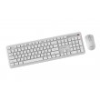 Gembird KBS-WPS-01 Slim Pro Business wireless desktop set, white, RU layout