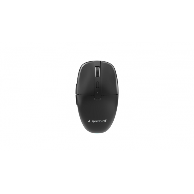 Gembird MUSW2-6B-01 Dual-mode wireless mouse (2.4G + BT), 1600 DPI, 6-button, black