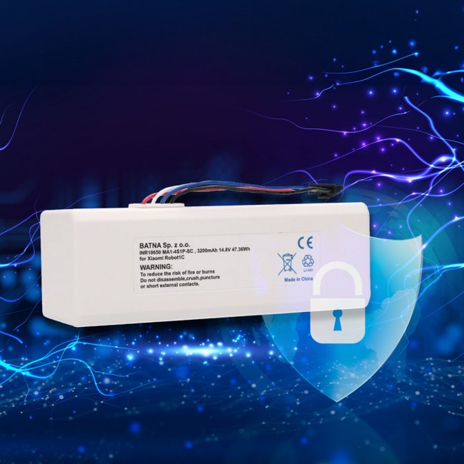 Battery for Xiaomi Robot 1C P1904-4S1P-MM, 3200mAh, 47.36Wh, STYTJ01ZHM Mijia 1C P1904-4S1P-MM (Dreame MC1808)