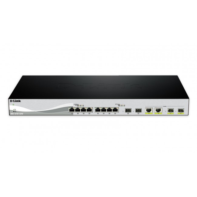 D-Link DXS-1210-12SC/E network switch Managed L2 10G Ethernet (100/1000/10000) 1U Black, Silver