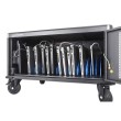 Manhattan Laptop Charging Cabinet Desktop via AC Adapter (EU) 20-bay, Install device's AC Adapter (power cables) into unit, Suitable for ALL laptops (to 16