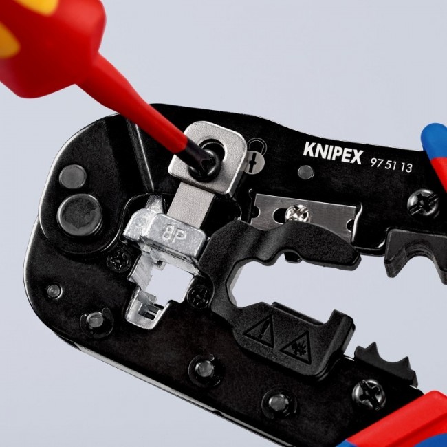 Knipex 97 51 13 cable crimper Crimping tool Black, Blue, Red