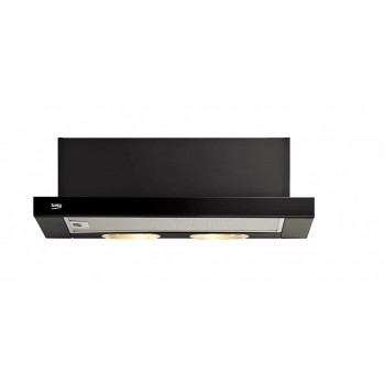 Beko CTB6250B cooker hood 420 m /h Semi built-in (pull out) Black