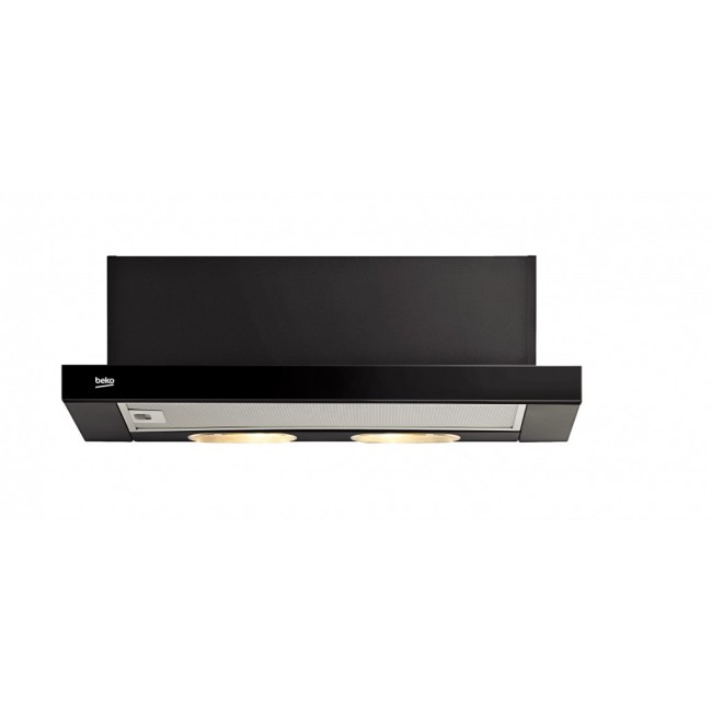 Beko CTB6250B cooker hood 420 m /h Semi built-in (pull out) Black