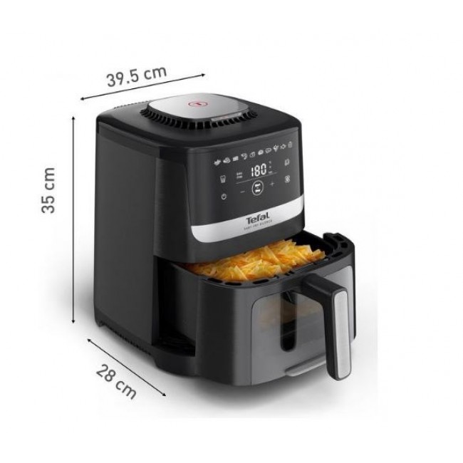 Tefal Easy Fry Silence EY5568E0 fryer Single 5 L Stand-alone Hot air fryer Black, Stainless steel Tefal Easy Fry Silence EY5568E0 fryer Single 5 L Stand-alone Hot air fryer Black, Stainless steel