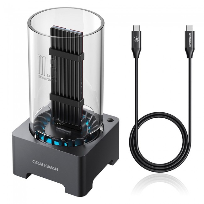 Docking Station GRAUGEAR USB 4.0 for M.2 PCIe NVMe Docking Station GRAUGEAR USB 4.0 for M.2 PCIe NVMe