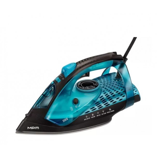 MPM MZE-29 Steam iron 3500 W Blue, Black MPM MZE-29 Steam iron 3500 W Blue, Black
