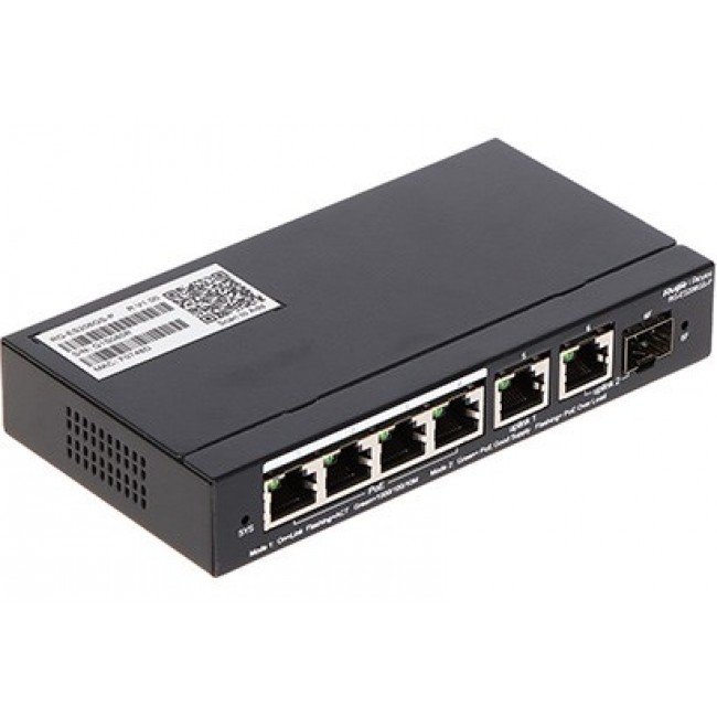 Ruijie Networks RG-ES206GS-P network switch Managed L2 Gigabit Ethernet (10/100/1000) Power over Ethernet (PoE) Black