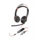 HP Poly Blackwire 5220 Stereo USB-C Headset +3.5mm Plug +USB-C/A Adapter
