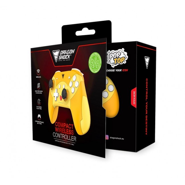 Dragonshock PopTop Compact Orange, Red, Yellow Bluetooth Gamepad Nintendo Switch Dragonshock PopTop Compact Orange, Red, Yellow Bluetooth Gamepad Nintendo Switch